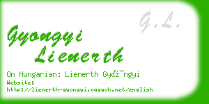 gyongyi lienerth business card